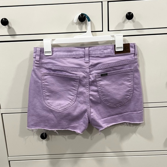Light Purple Denim Shorts - Picture 5 of 7